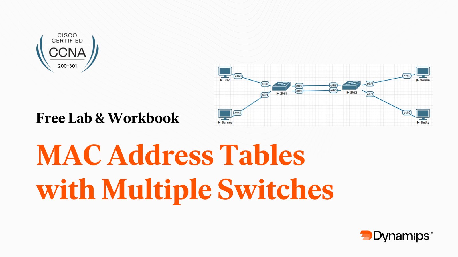 MAC Address Tables with Multiple Switches (Free Workbook + EVE-NG File)